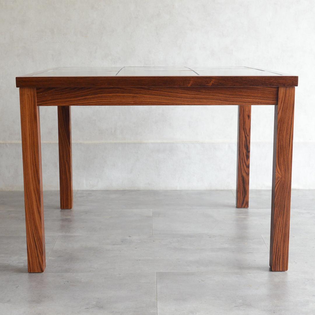 デンマーク 北欧ヴィンテージ タイルトップ ローテーブル ローズウッド 北欧家具