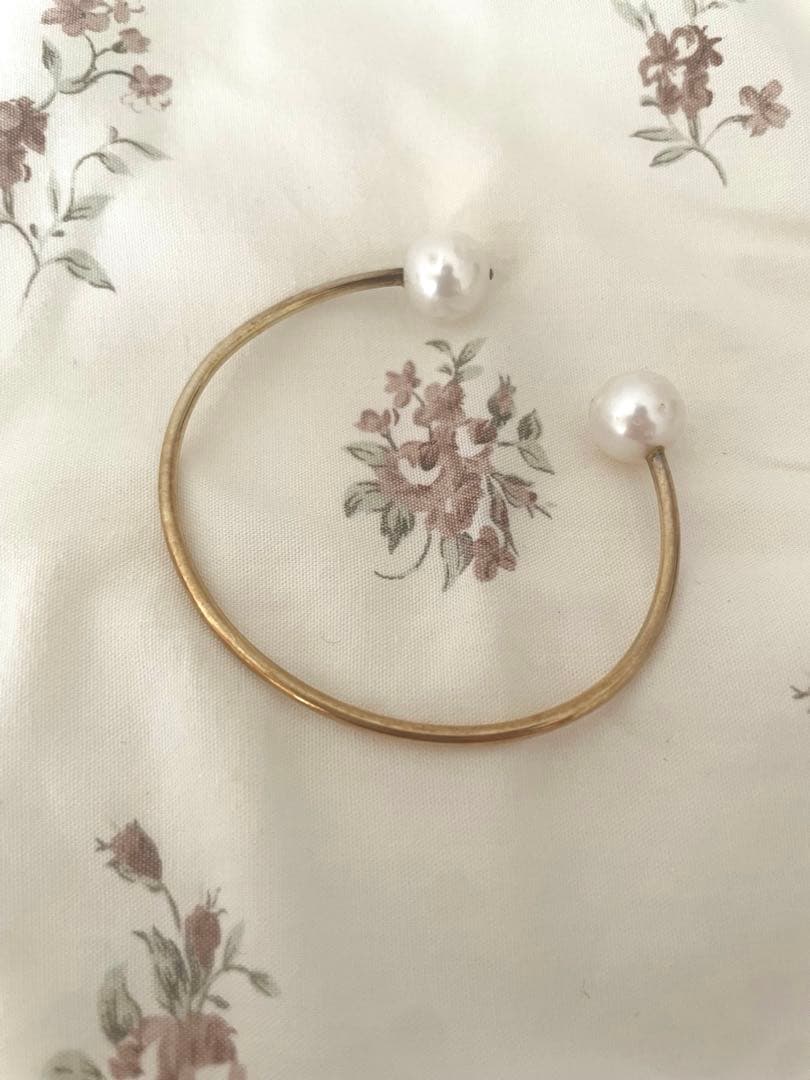 【Mounir/美品】パールバングル 限定品