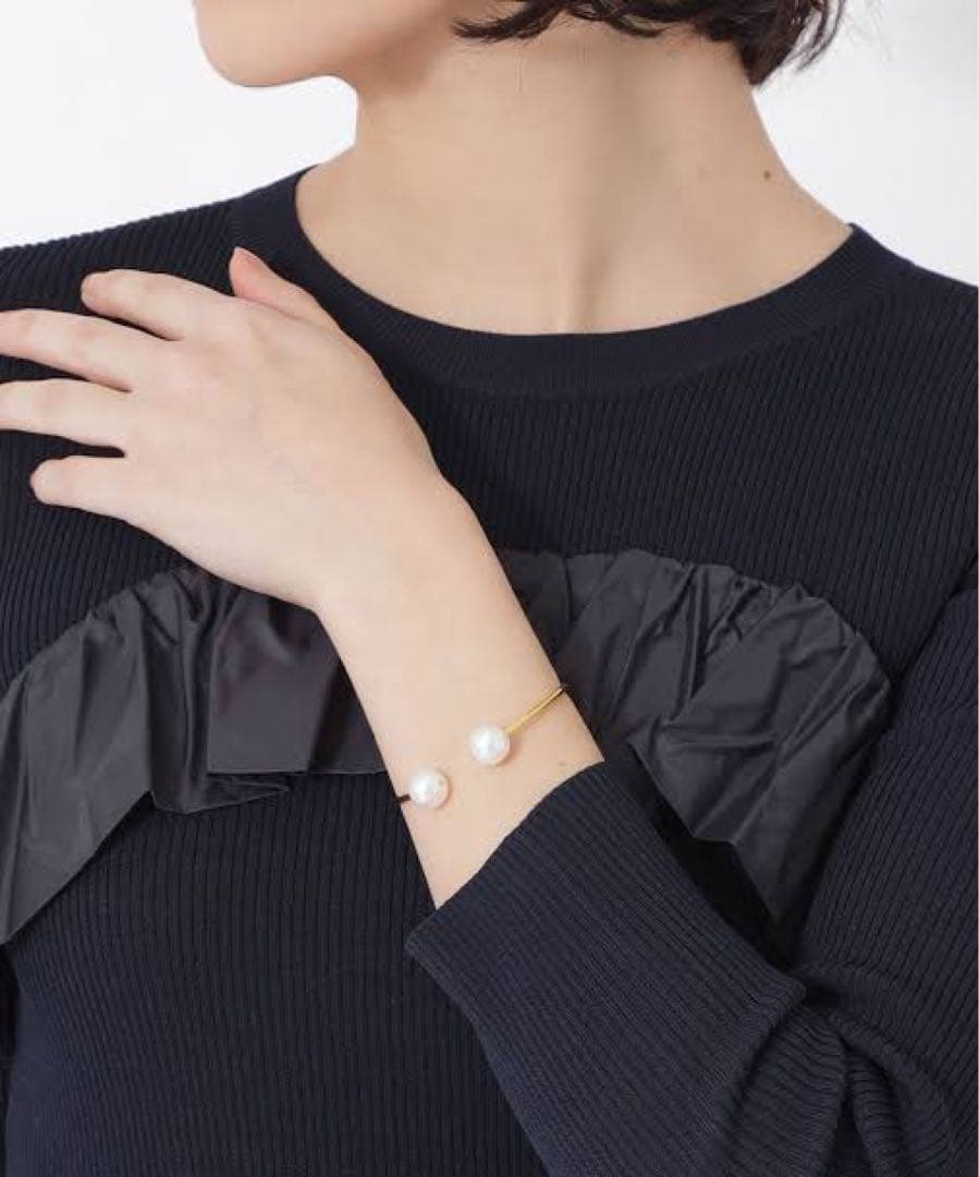 【Mounir/美品】パールバングル 限定品