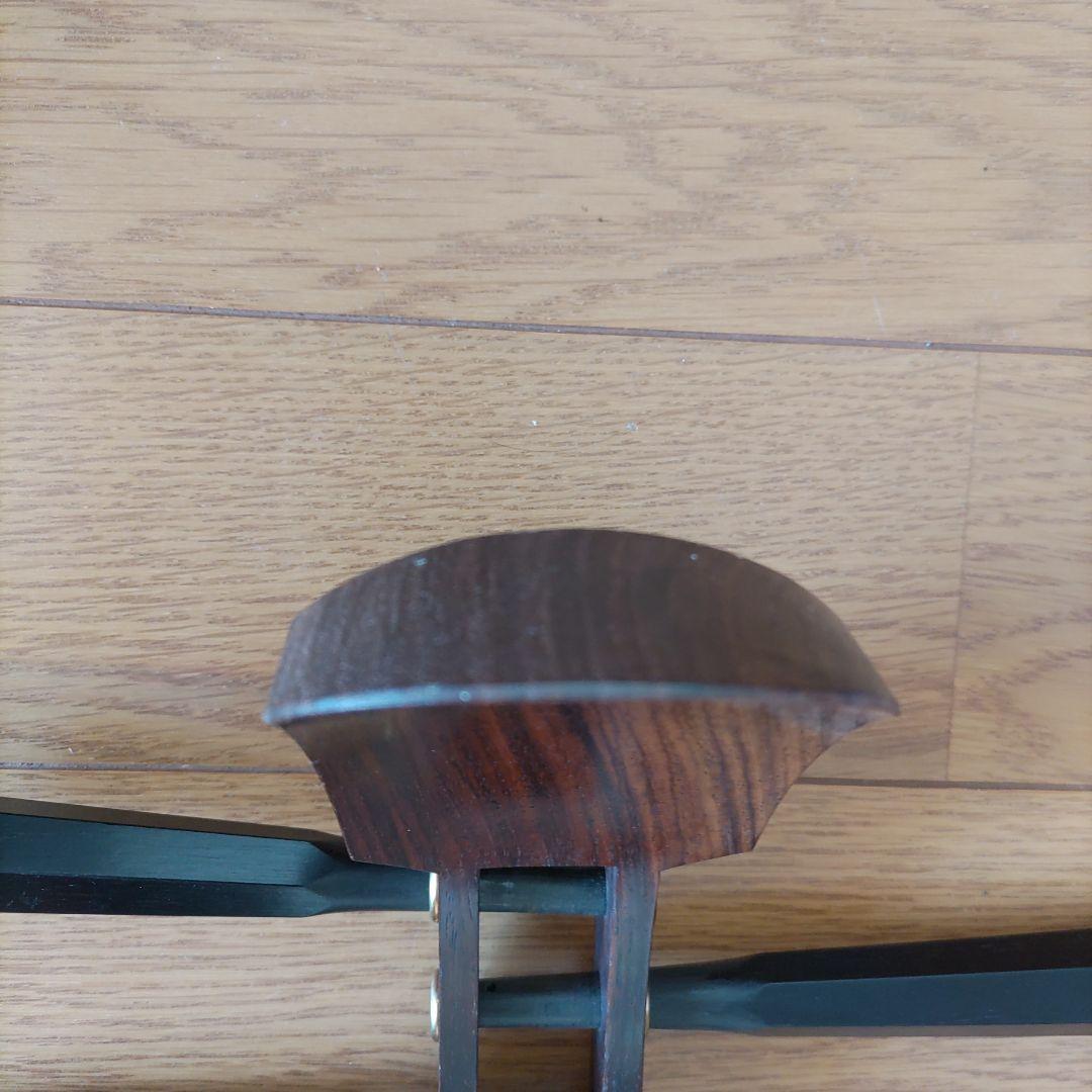 三味線　中棹　正寸　犬張り替え済み　裏破れあり　ハードケース付き