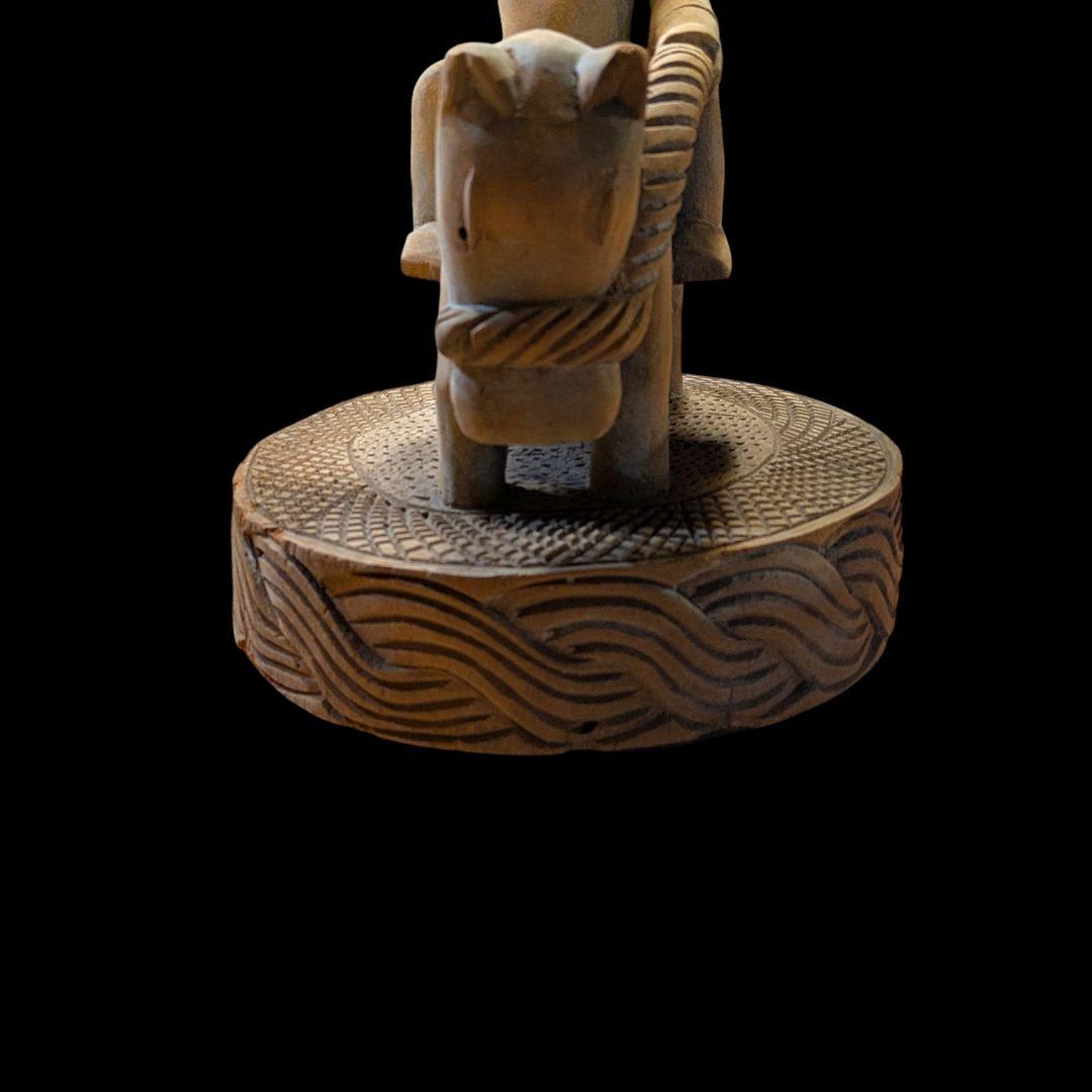 アフリカ民族美術 木彫像｜セヌフォ族 騎乗像 プリミティブアート
