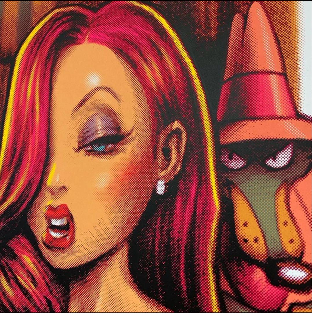 Roger Rabbit ロッキンジェリービーン シルクスクリーンポスター 額装