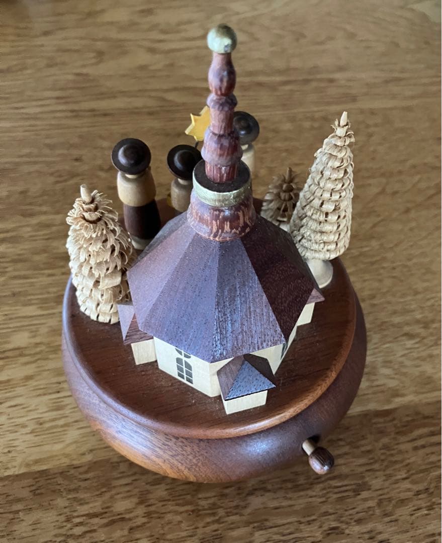 [希少] ドイツZeidler社　手作り木製オルゴール