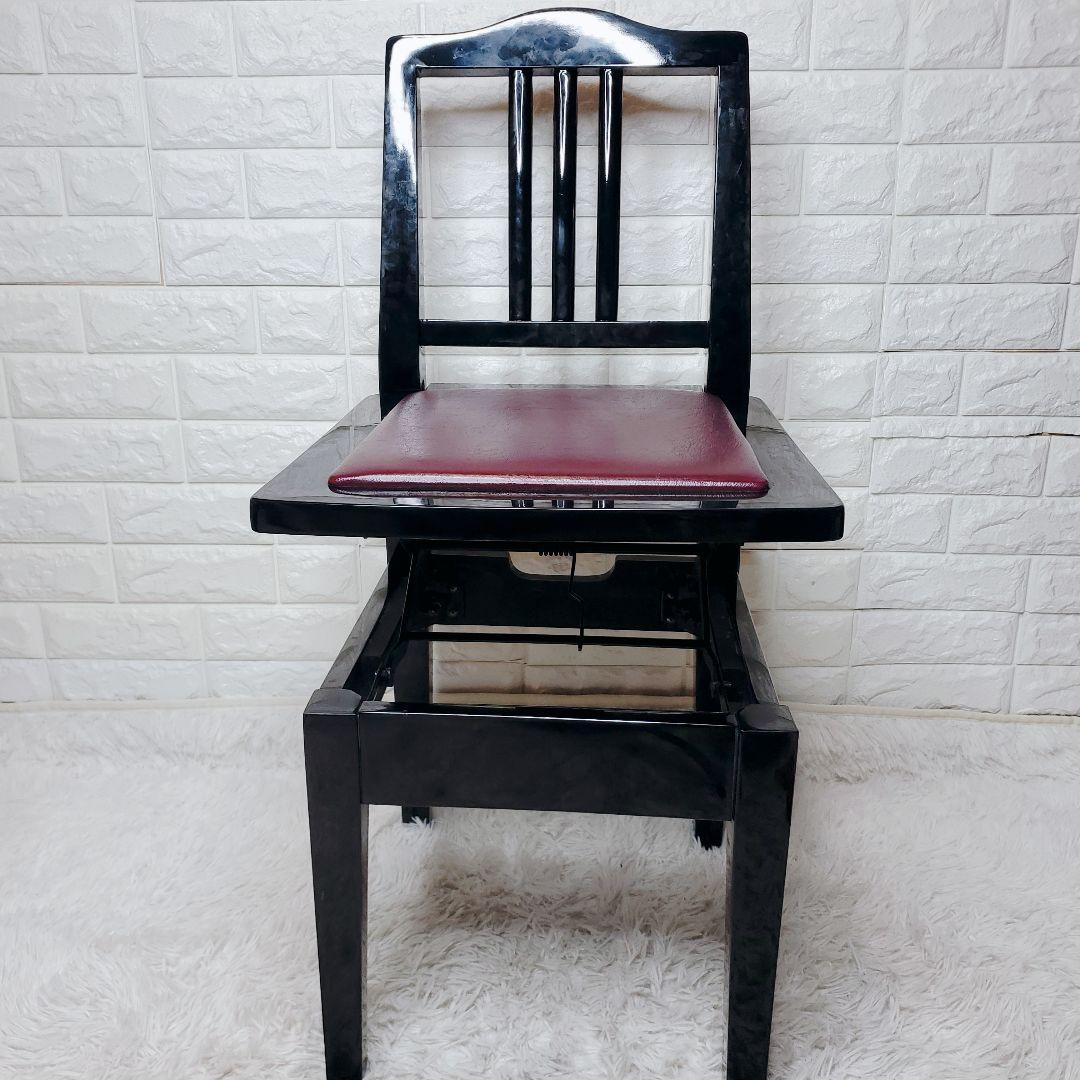 トムソン椅子　ピアノ椅子　黒　ブラック