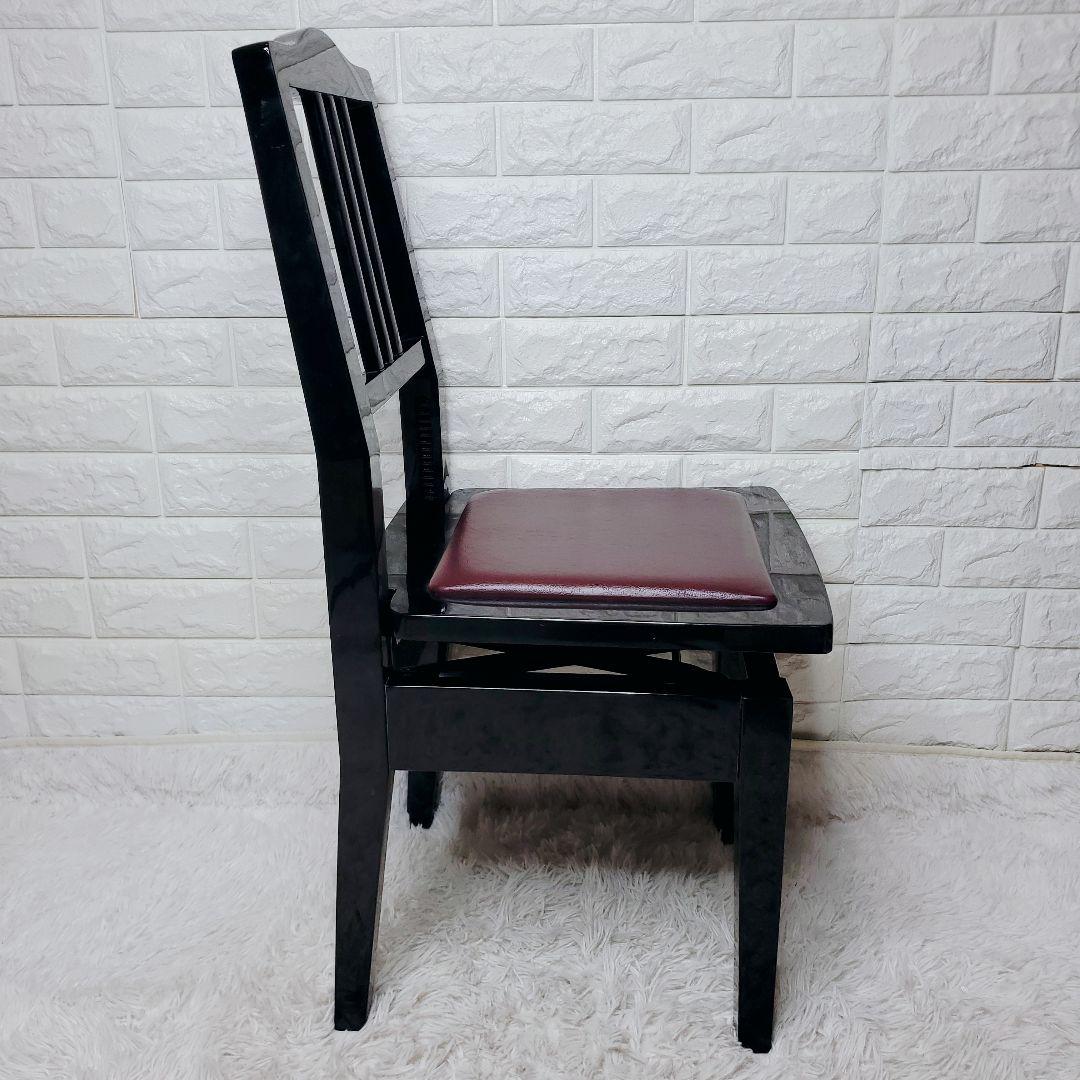 トムソン椅子　ピアノ椅子　黒　ブラック