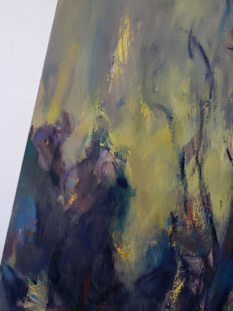 No.6「去りゆく啓蟄」油絵 キャンバス