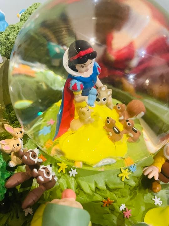 ディズニー　白雪姫　スノードーム　スノーグローブ　7人の小人たち