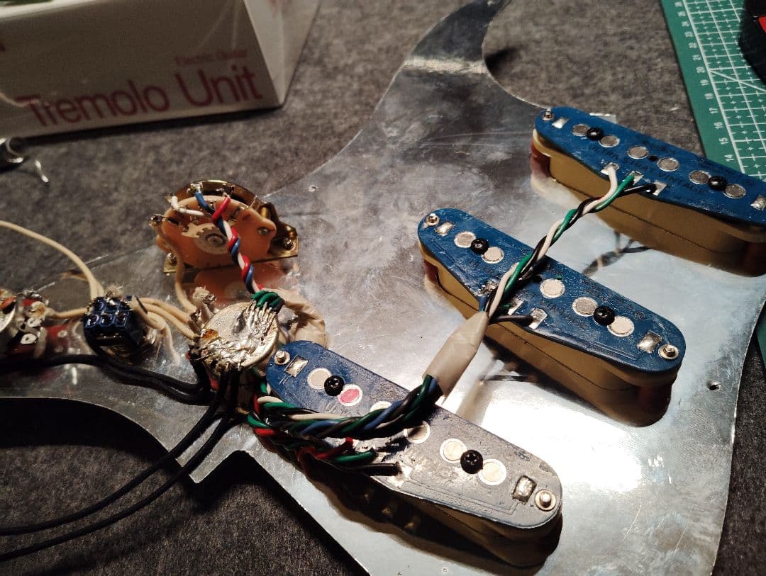 ストラトキャスター 木製PG サーフグリーン コンポーネント - メルカリ