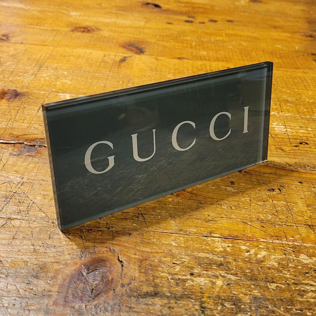 【非売品】希少 GUCCI グッチ オブジェ プレート ディスプレイ 販売店