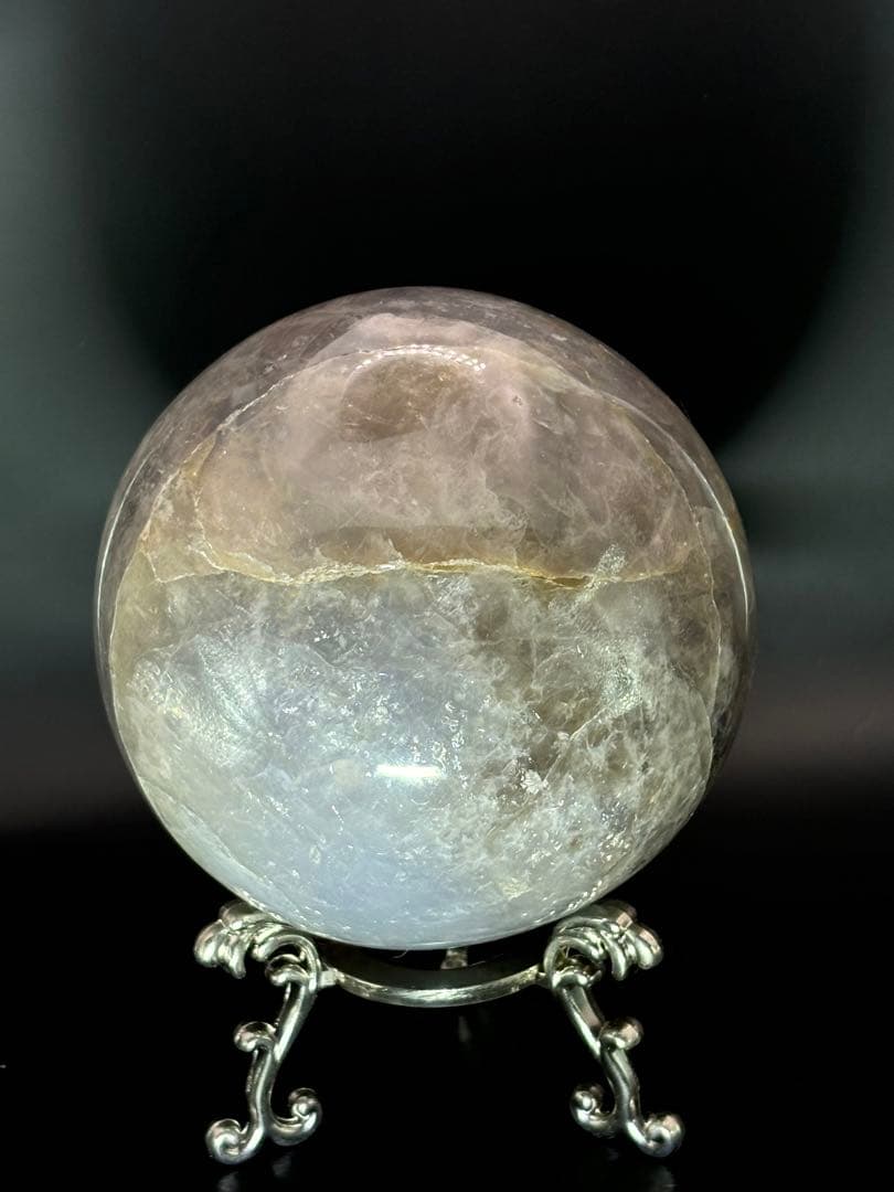 希少大玉！ブルーローズクォーツ＊9.3cm大玉スフィア＊パワーストーン天然石