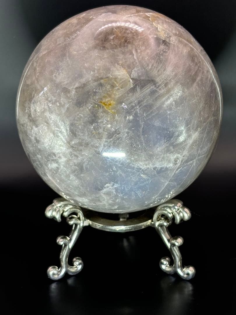 希少大玉！ブルーローズクォーツ＊9.3cm大玉スフィア＊パワーストーン天然石