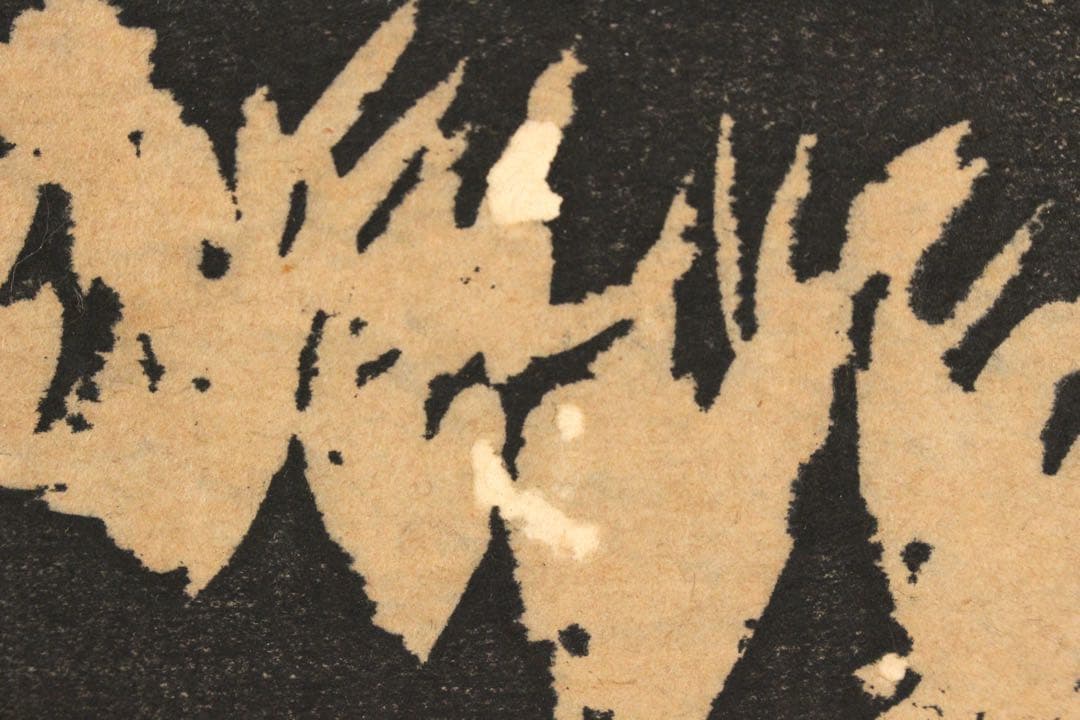 No4652 額装 長谷川富三郎 (無弟) 木版画 大山 直筆サイン 送料無料