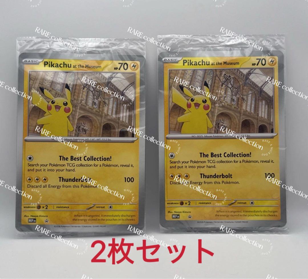 2枚Pikachu at the Museum ピカチュウ ロンドン博物館⑤ - メルカリ
