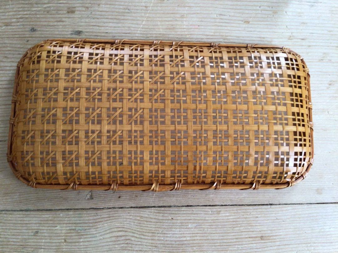 ⭕️⭕️【新品未使用】榎本千冬 竹細工 おしぼり入れ 三谷龍二