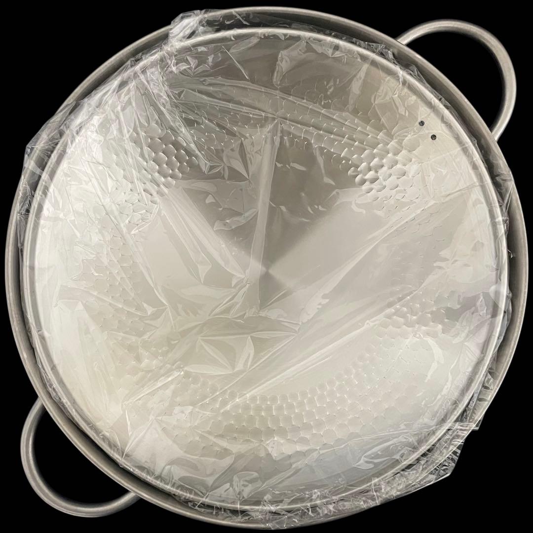 肴七味 日本製　ステンレス　卓上鍋　24cm 新潟県燕市　ミトン付き