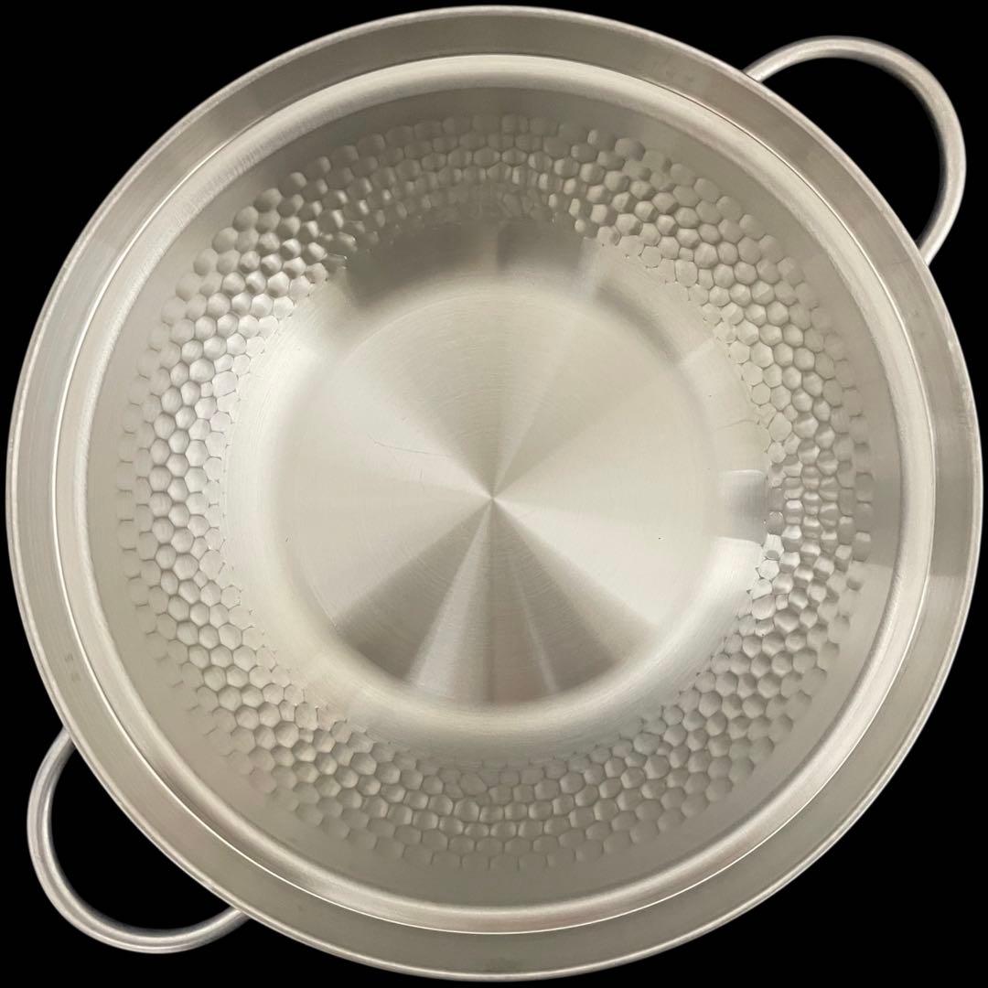 肴七味 日本製　ステンレス　卓上鍋　24cm 新潟県燕市　ミトン付き