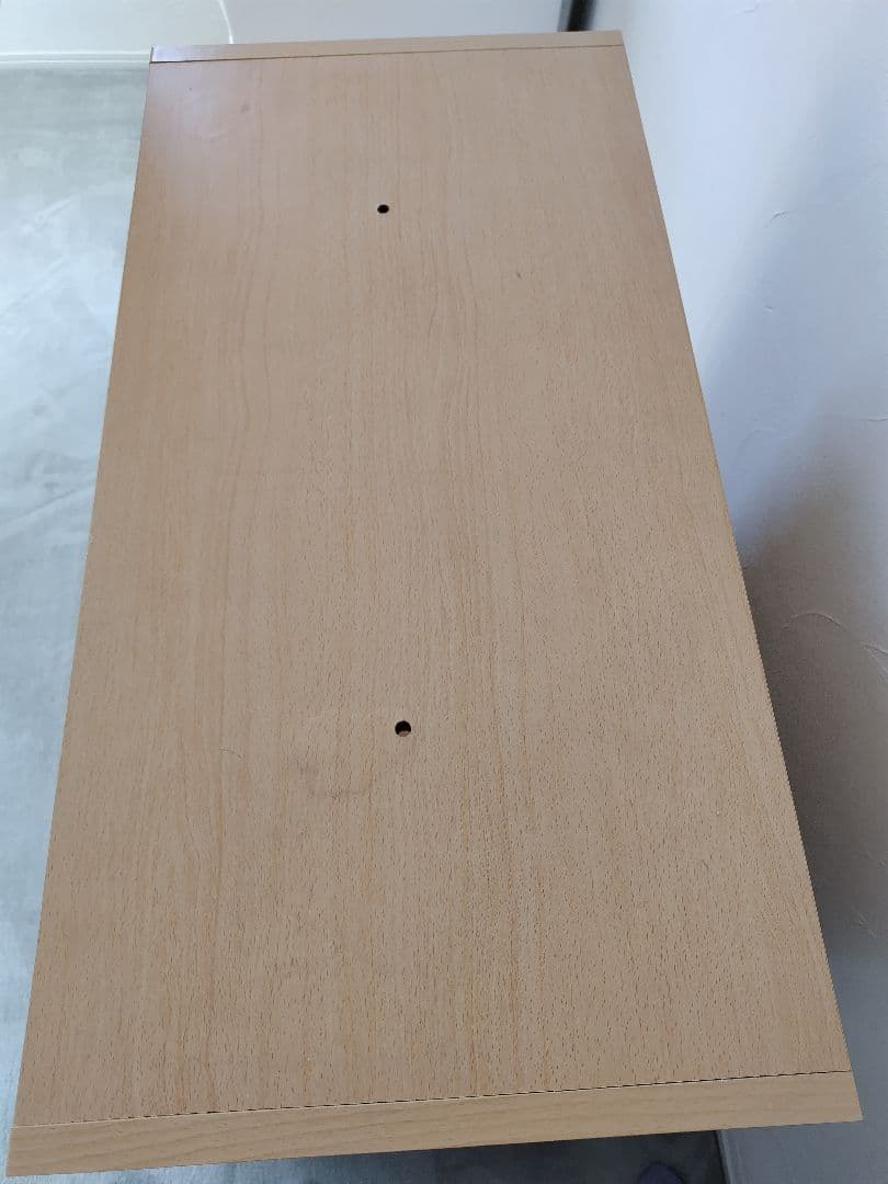 ベルメゾン　木製オープンシェルフ　棚板・引き出し付き