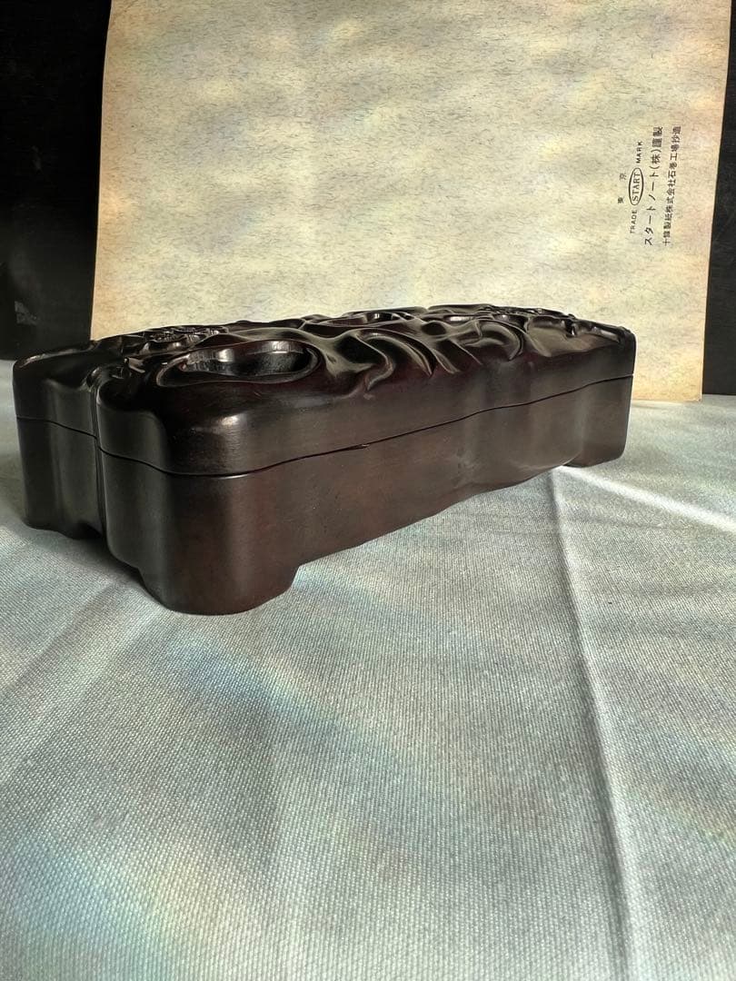 紅木 唐木 紫檀 透かし彫り 木箱 - メルカリ