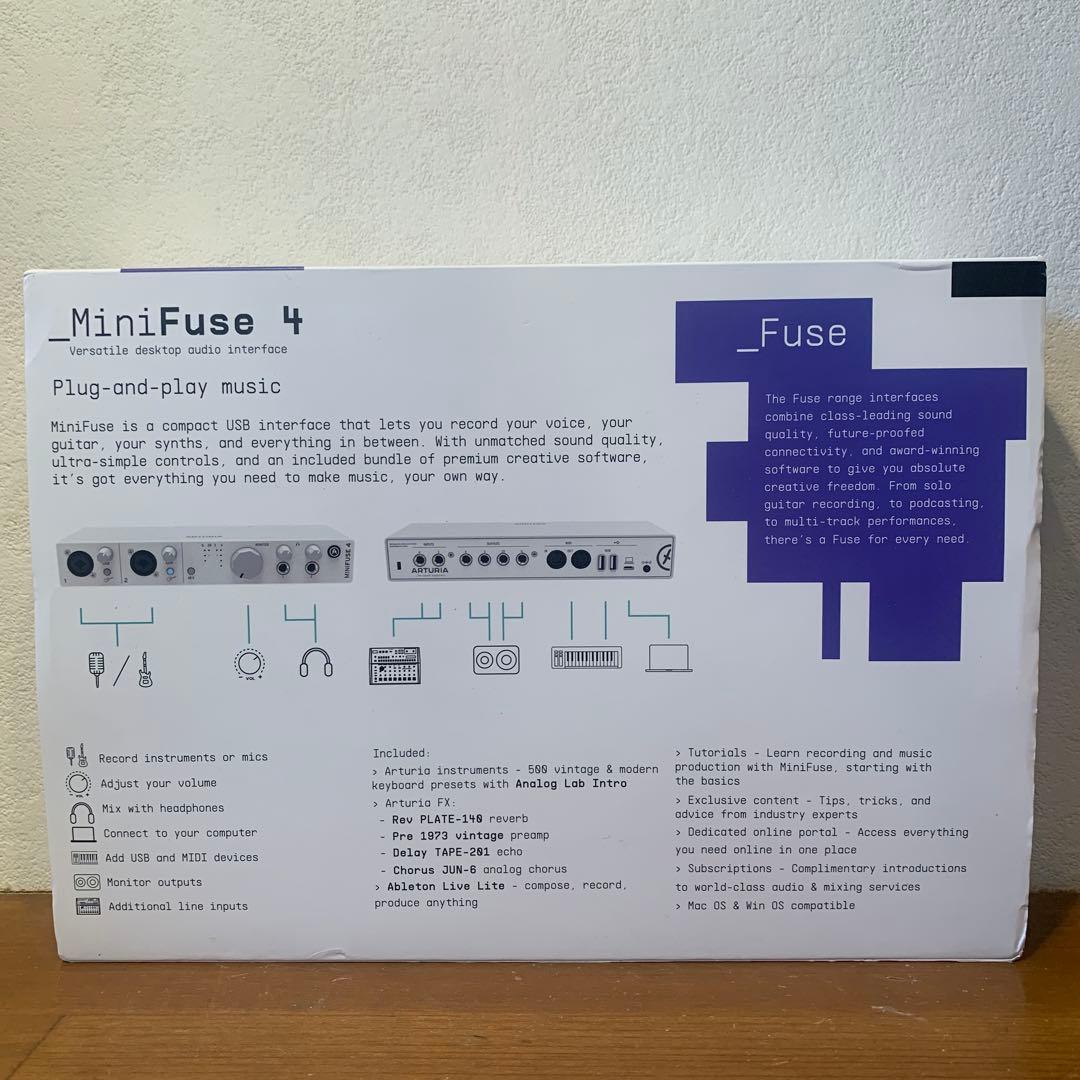 ARTURIA MiniFuse 4 オーディオインターフェイス ホワイト