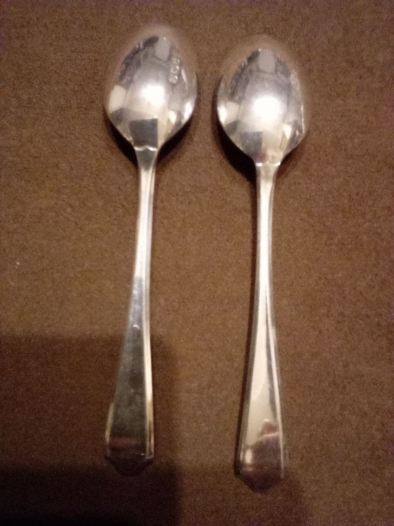 イギリス シルバーティースプーン 2本組 1932年 - メルカリ