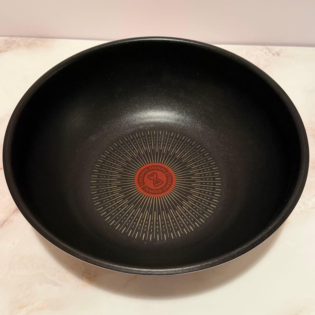 ティファール　ステンレス アンリミテッド ウォックパン 26cm IH 取手　蓋