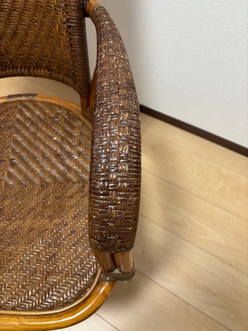 風間 KAZAMA アームチェア 回転椅子 籐家具 ラタン家具
