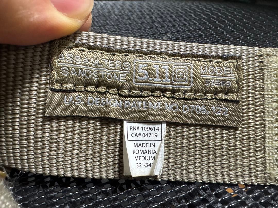 個人装備 5.11 Tactical Maverick Assaulters Belt M