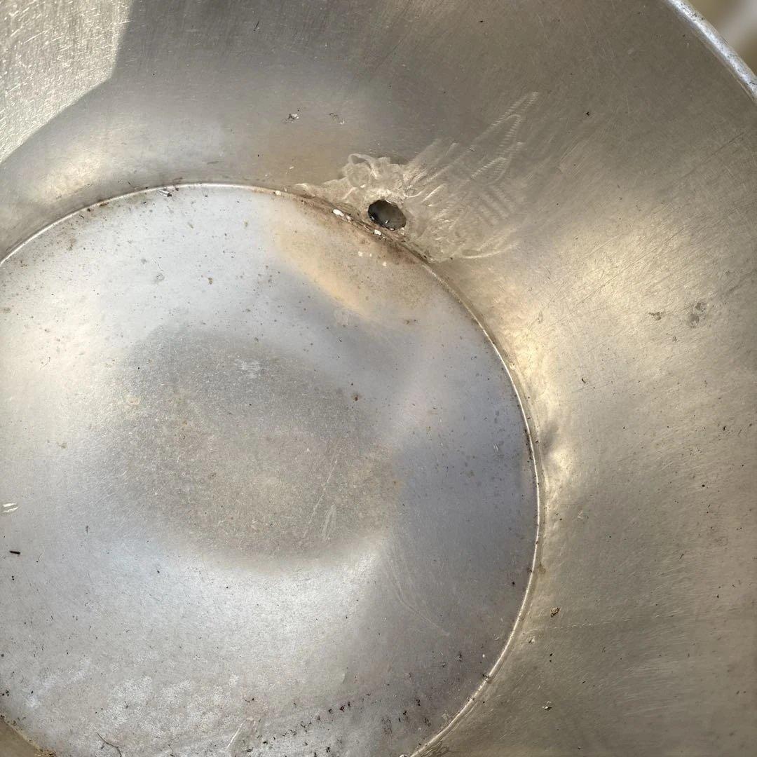 ステンレス製 寸胴丸型大型鍋 排水穴付き（業務用調理、染色等）【たの