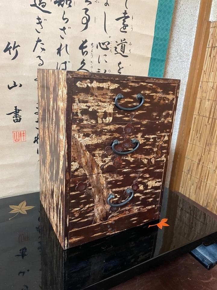 昭和期 桜皮細工 小箪笥 引き出し収納 - メルカリ