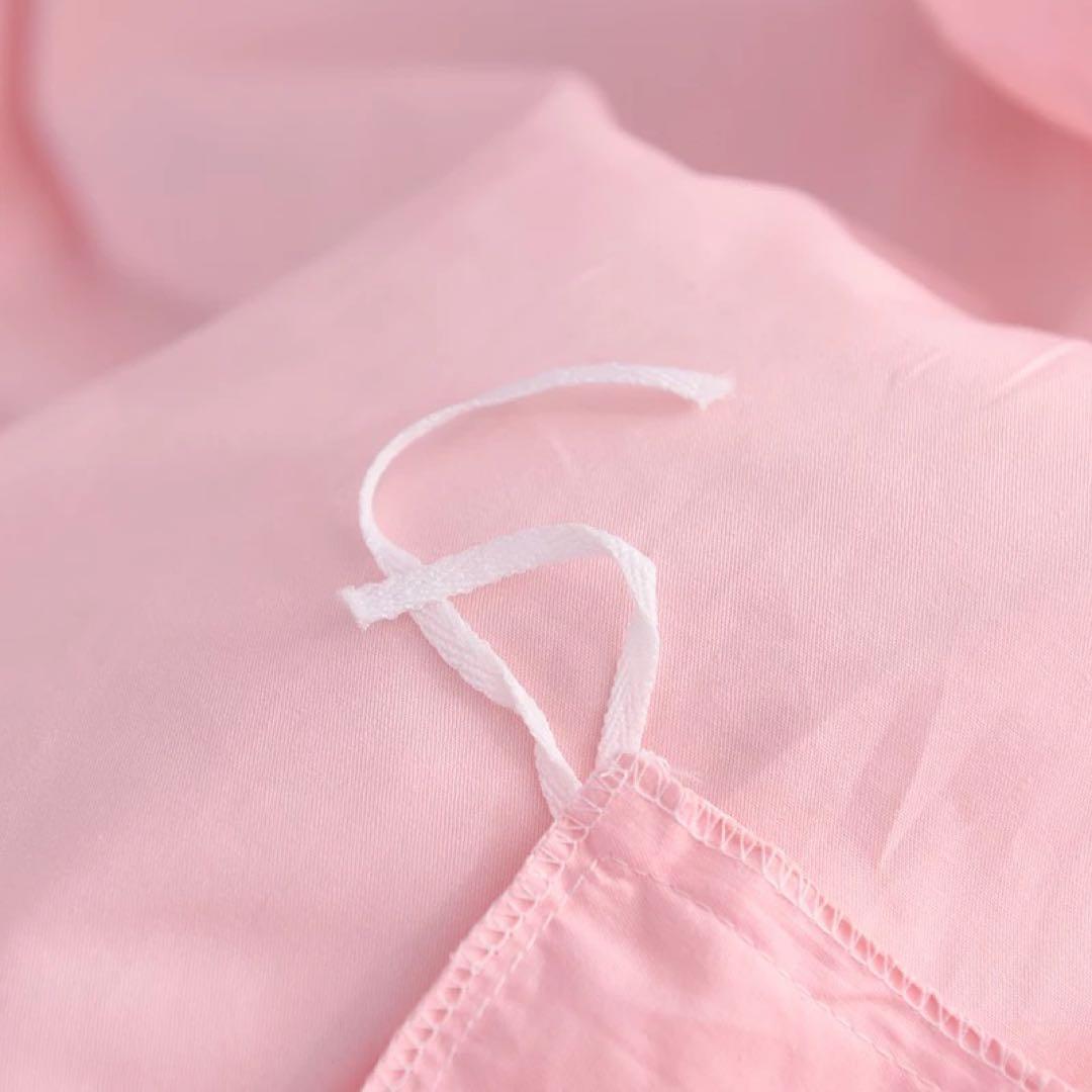 ピンク フリル レース セミダブルカバーセット