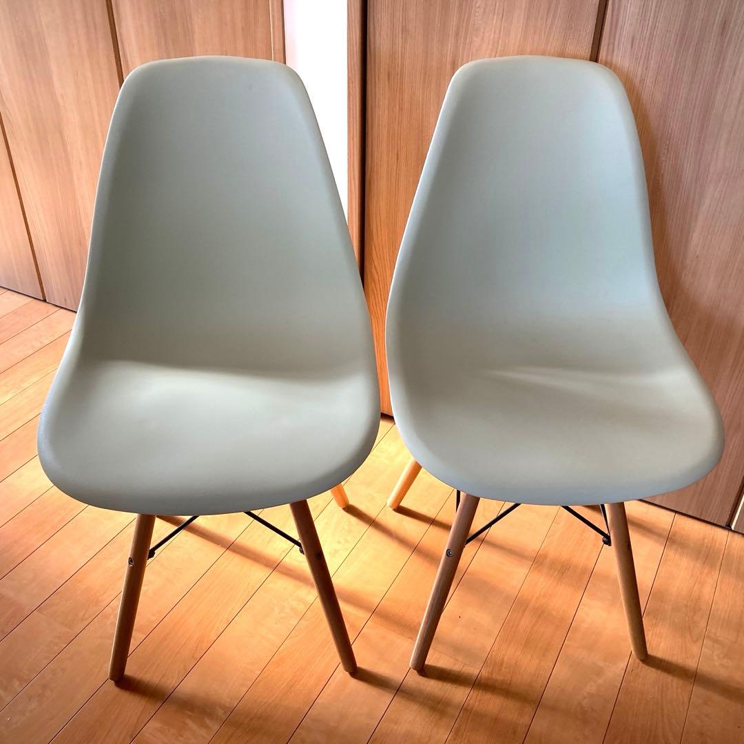 シェルチェア　グリーン 2脚セット