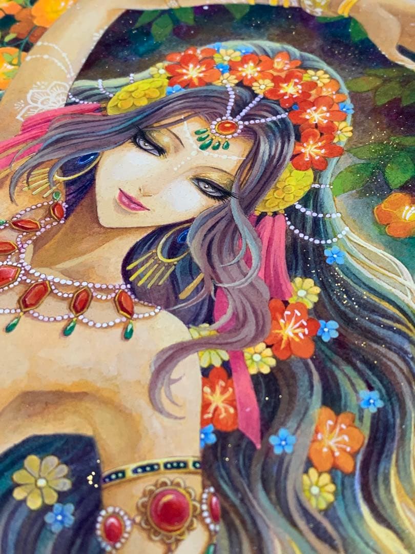 創作イラスト(原画) アクリル絵の具イラスト