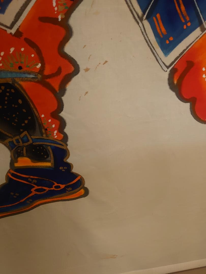 ●手描き●訳あり商品●　栃木県伝統工芸品　佐野武者絵のぼり