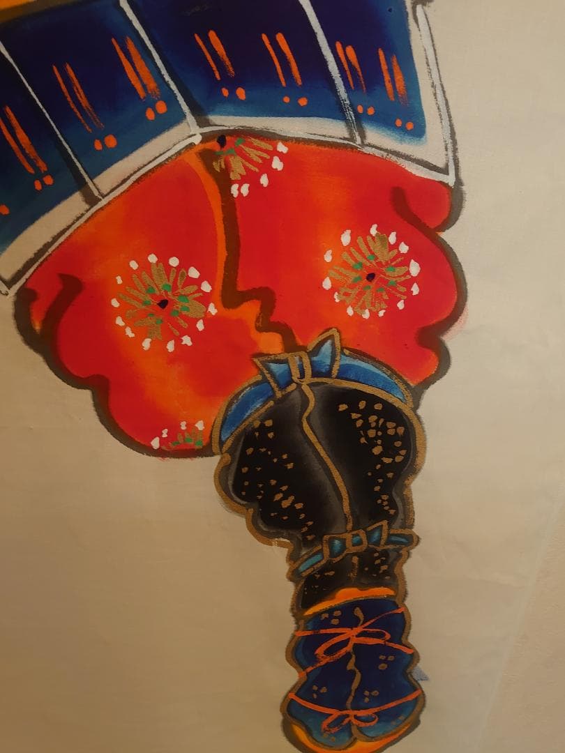 ●手描き●訳あり商品●　栃木県伝統工芸品　佐野武者絵のぼり