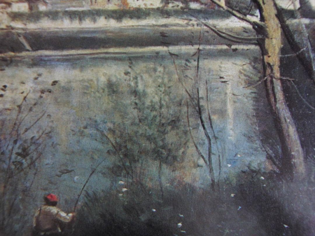 ジャン＝バティスト・カミーユ・コロー、【マント大聖堂】、希少な額装用画集より