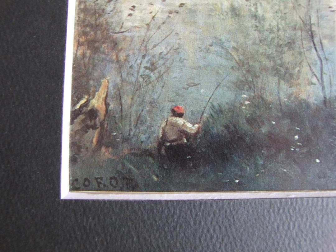 ジャン＝バティスト・カミーユ・コロー、【マント大聖堂】、希少な額装用画集より