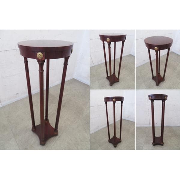 美品■USA■ベーカー■ペデスタルテーブル/花台/飾り台■最高級■Baker