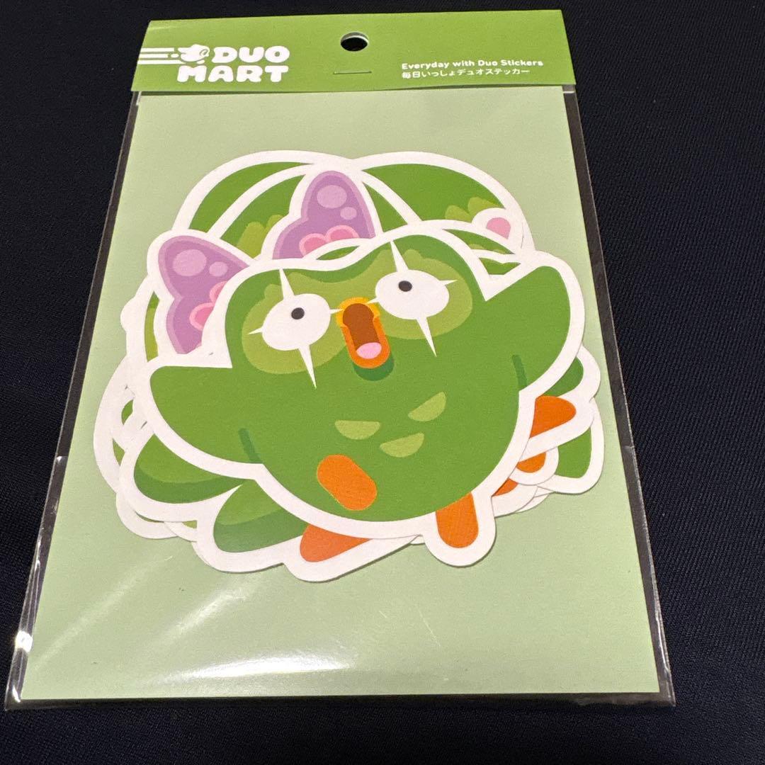未開封】duolingo デュオリンゴ DUOMARTくじ ステッカー - メルカリ