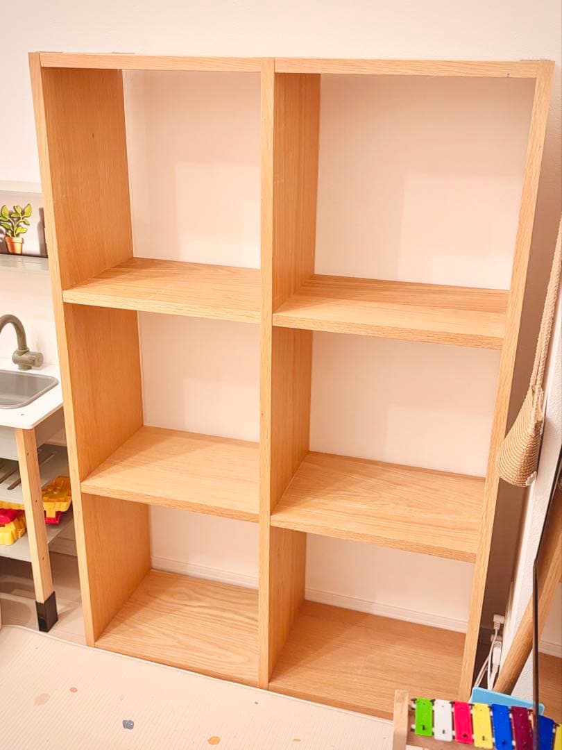 無印良品 スタッキングシェルフ（3段 × 2列 オーク）