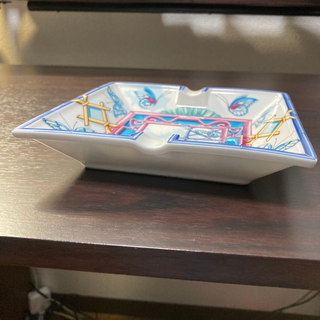 ★希少品★HERMES エルメス 蝶 バタフライ 灰皿 アッシュトレイ