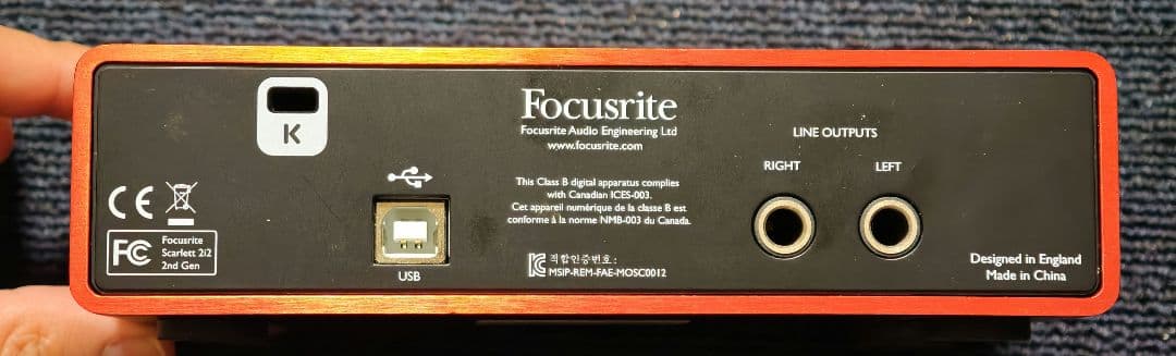 DTM・DAW Focusrite Scarlett 2i2