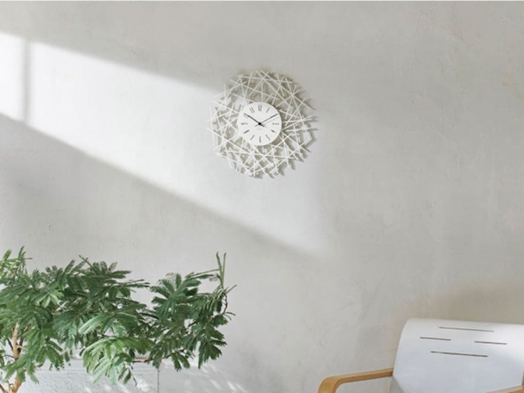 kugel モダン壁掛け時計 ホワイト