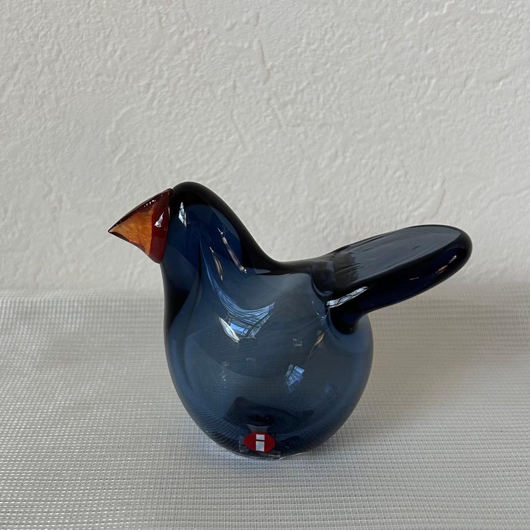 オイバ・トイッカ ガラスの鳥 シエッポ Sieppo レインレッド