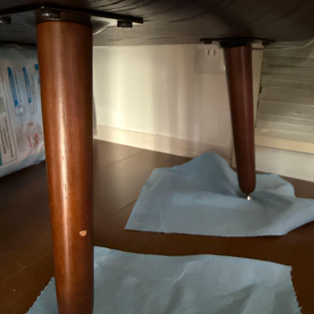 ニトリ センターテーブル（ノルディック2 9645 DBR）ガラステーブル