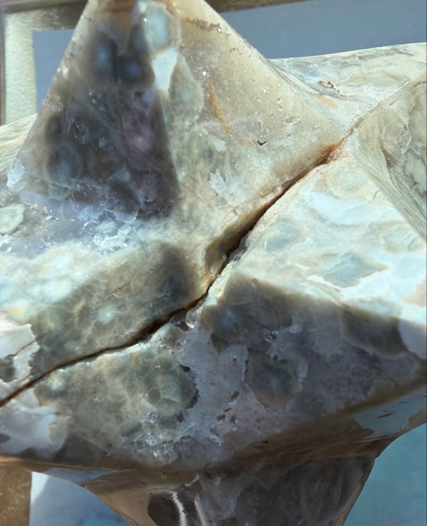 ✨オーシャンジャスパーのアステロイド✨ジオード、虹あり　五芒星　六芒星　天然石