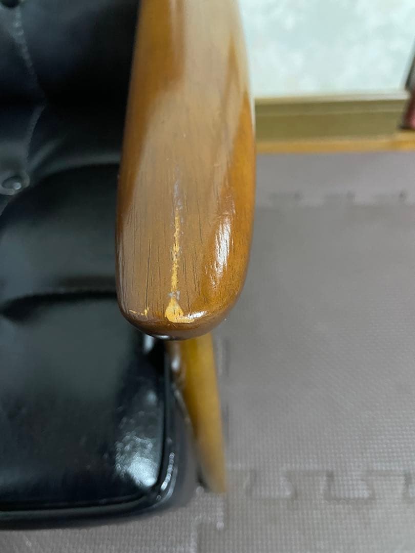 カリモク60 Kチェアミニ　子供用 1人掛けソファ 黒