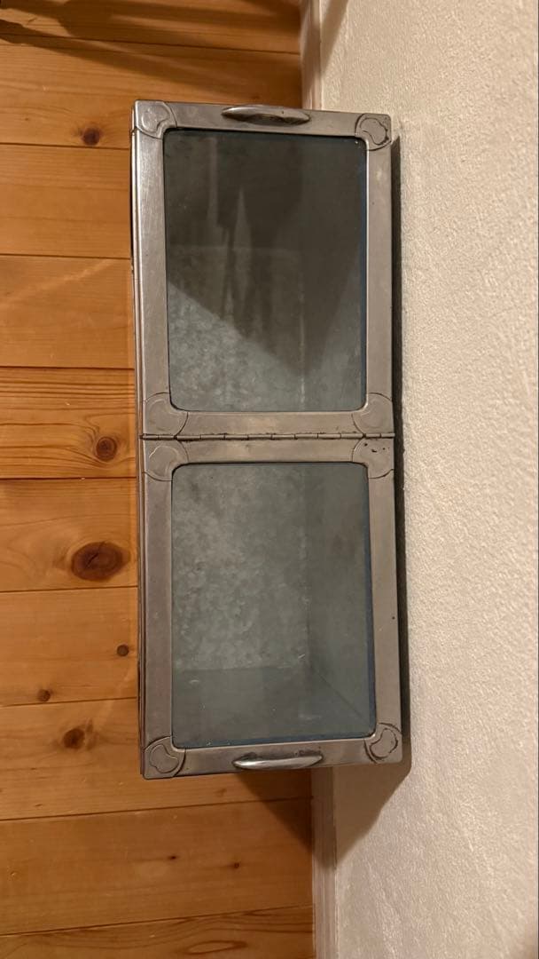 ヴィンテージ　ブリキ　駄菓子屋　ショーケース　ガラス 蓋付き