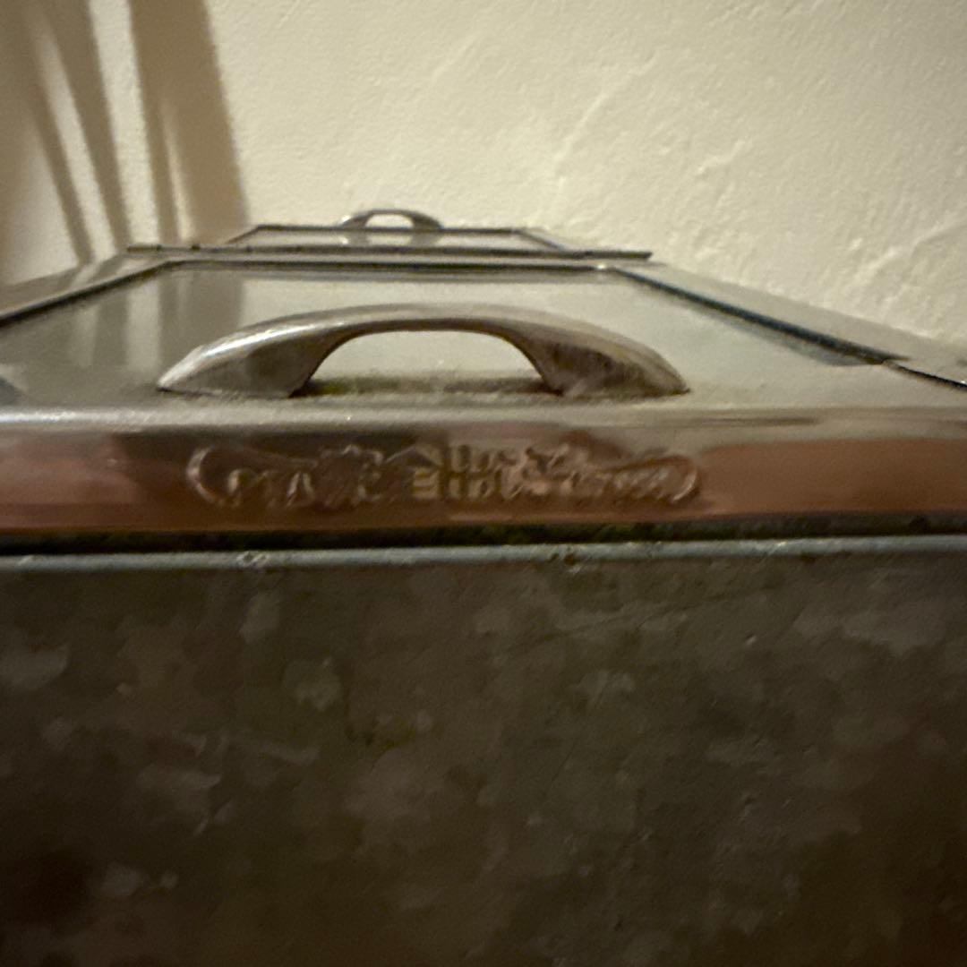 ヴィンテージ　ブリキ　駄菓子屋　ショーケース　ガラス 蓋付き