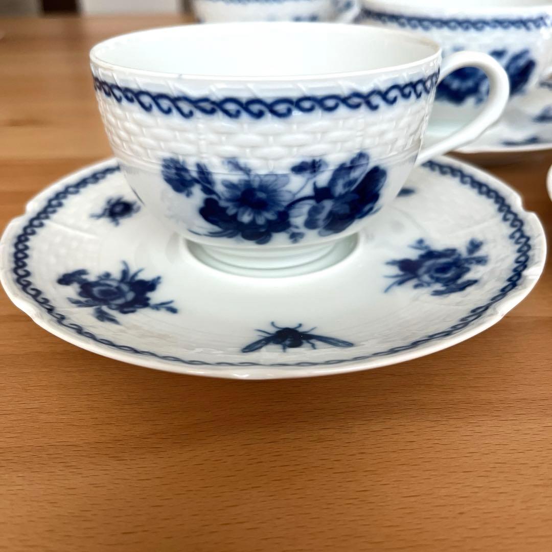 RAYNAUD レイノー　カップ＆ソーサー5客セット　シュガーポット付き