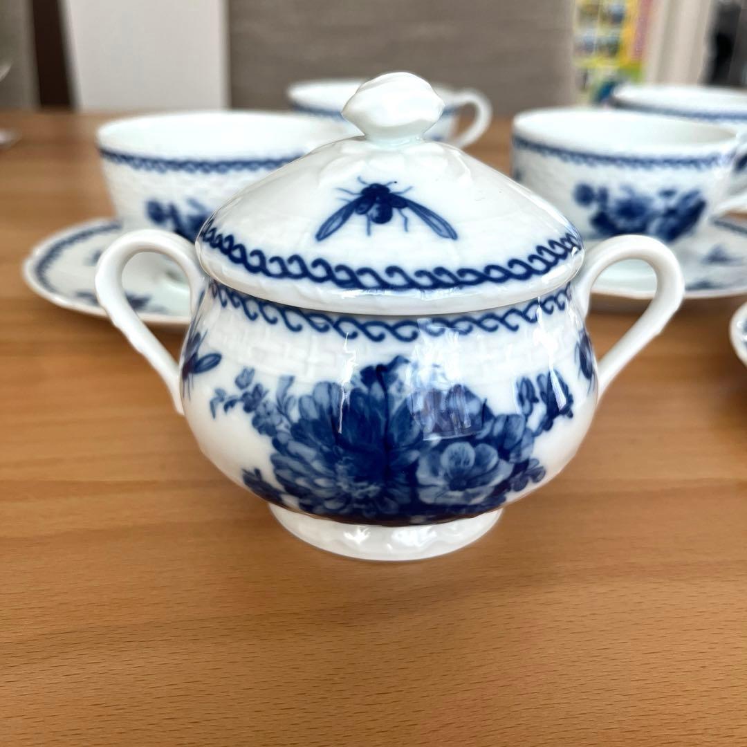 RAYNAUD レイノー　カップ＆ソーサー5客セット　シュガーポット付き